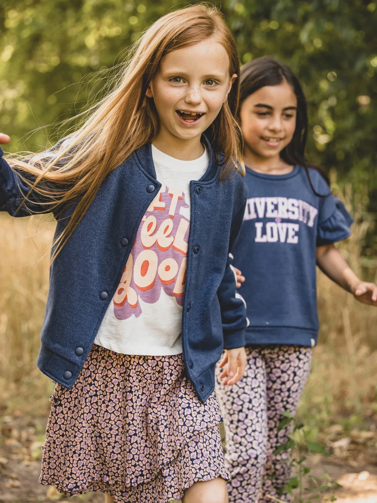 Looxs Little lurex sweat jacket Dark blue