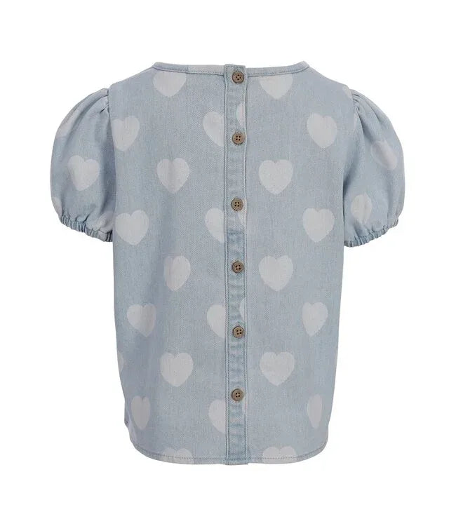 Little Heart Denim Top