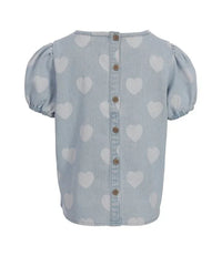 Little Heart Denim Top