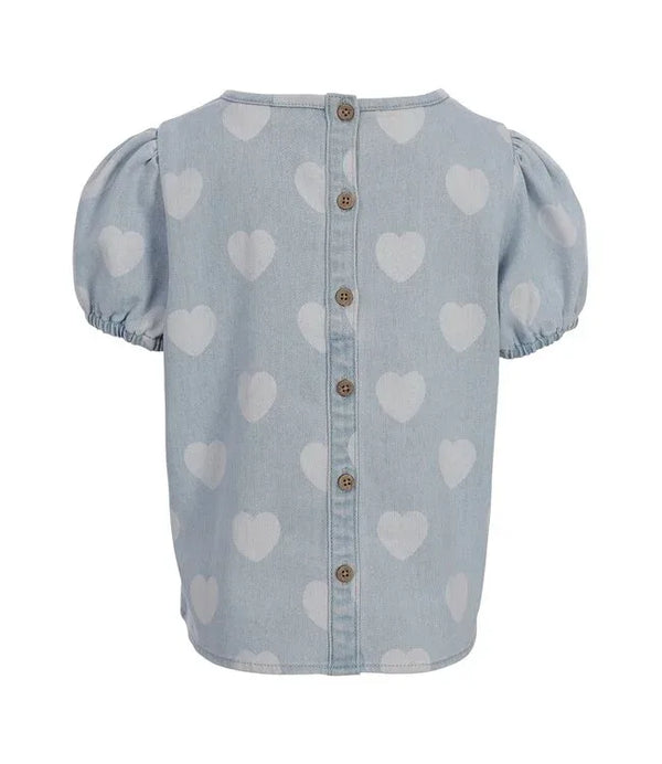 Little Heart Denim Top