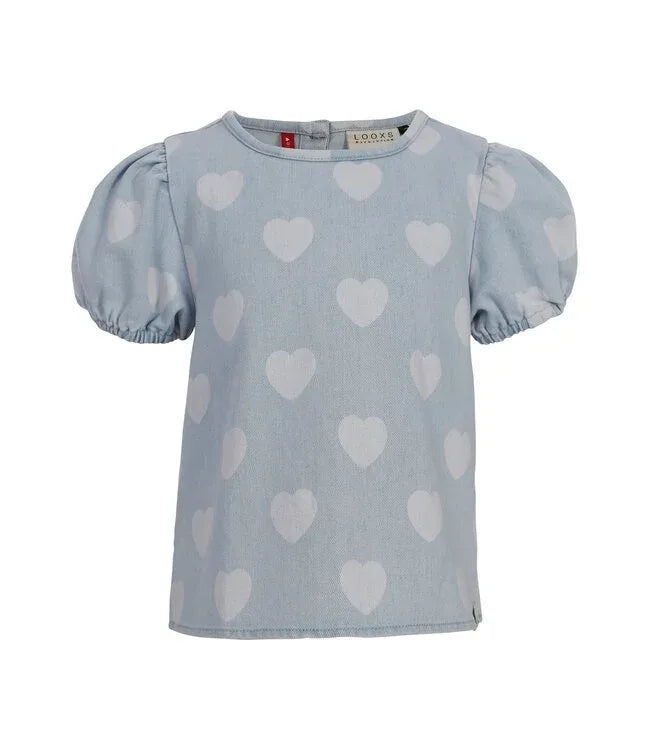 Little Heart Denim Top