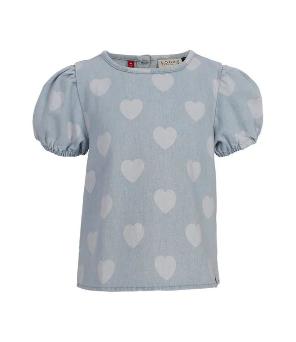 Little Heart Denim Top