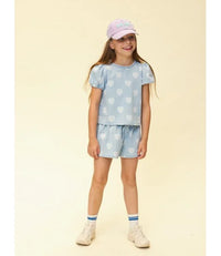 Little Heart Denim Top