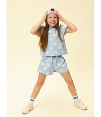 Looxs Little Heart Denim Shorts Heart denim