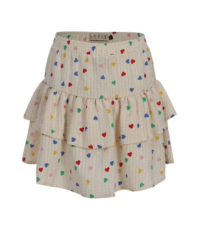 Little Hearts Woven Skirt