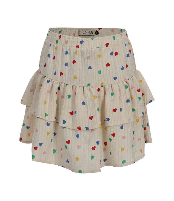 Little Hearts Woven Skirt
