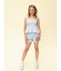 Looxs 10sixteen sleeveless Top Sky blue