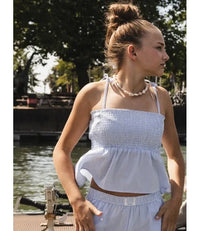 Looxs 10sixteen sleeveless Top Sky blue
