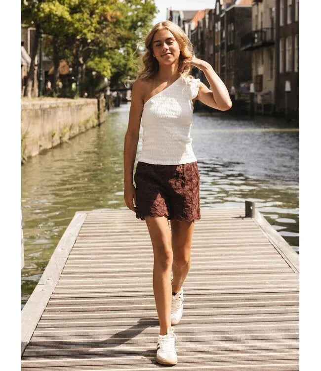 Looxs 10sixteen lace shorts Chocolate