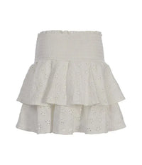 Looxs 10sixteen Broidery Skort Warm white