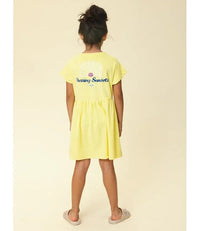 Looxs Little Terry Cloth Dress SS Lemon