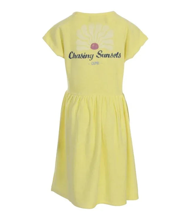 Looxs Little Terry Cloth Dress SS Lemon