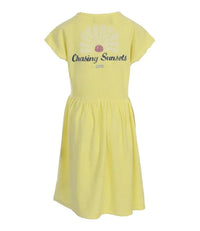 Looxs Little Terry Cloth Dress SS Lemon