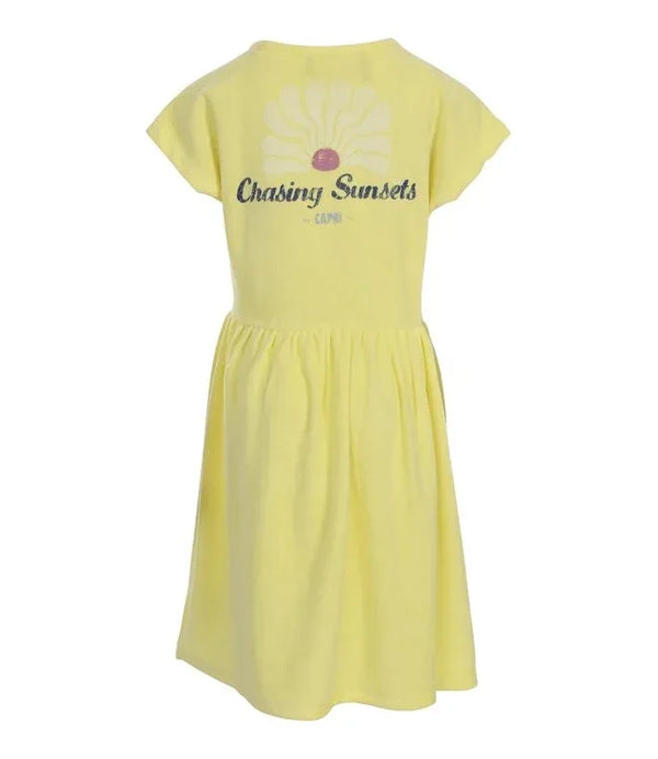 Looxs Little Terry Cloth Dress SS Lemon