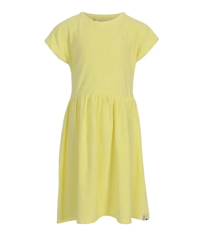 Looxs Little Terry Cloth Dress SS Lemon