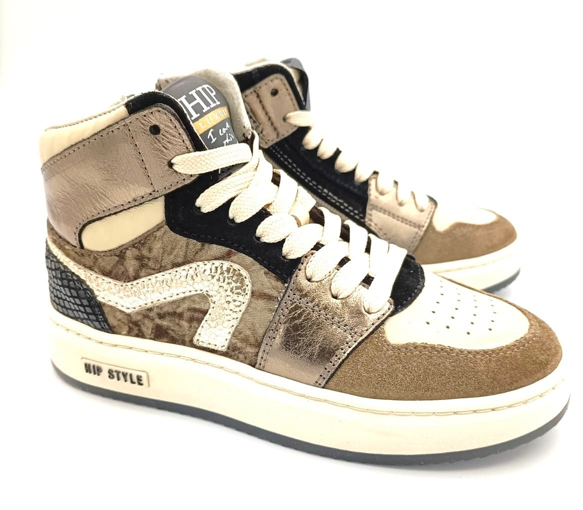 Hip Loop Boss 50561 ankle bootee laces Taupe-combi