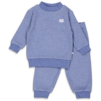 Feetje pyjama wafel Blue melange
