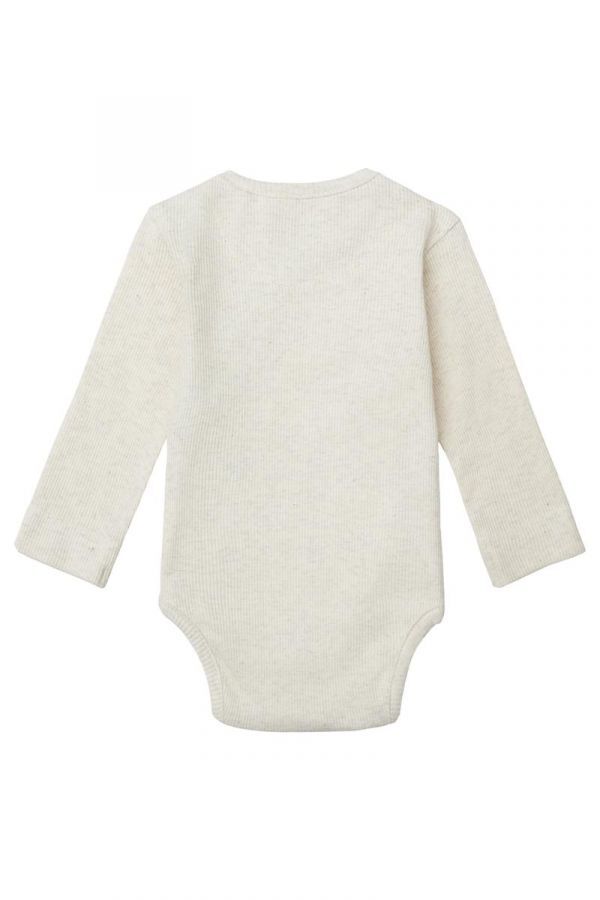 Unisex Romper rib Nino long sleeve