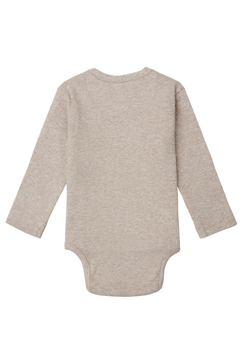 Unisex Romper rib Nino long sleeve