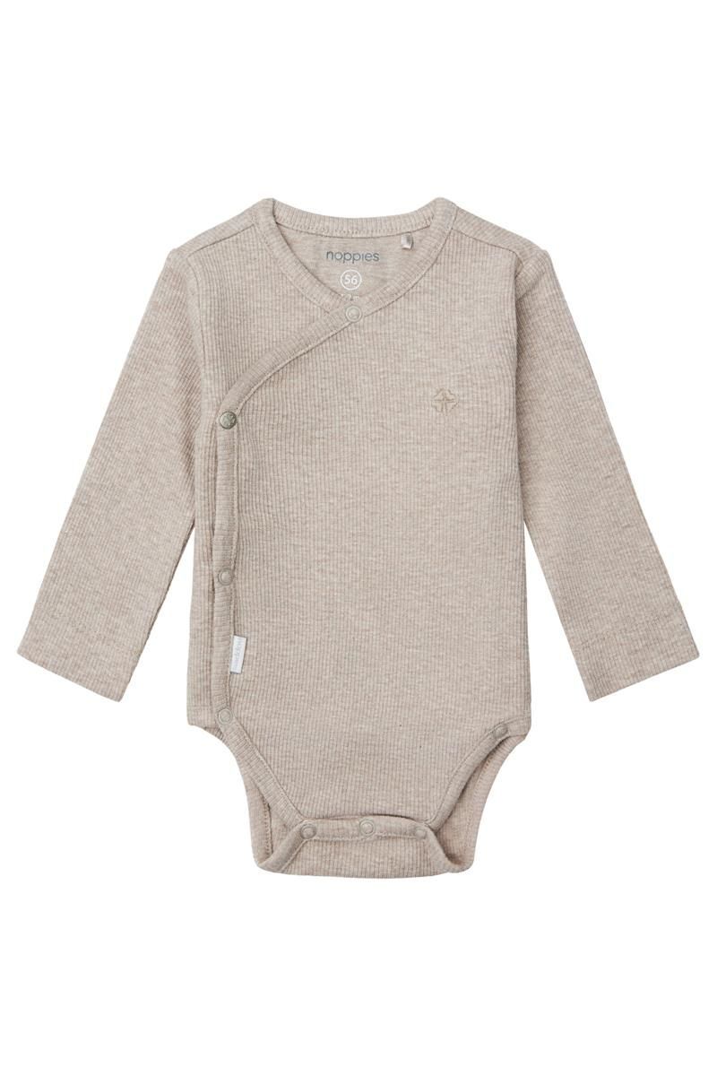 Unisex Romper rib Nino long sleeve