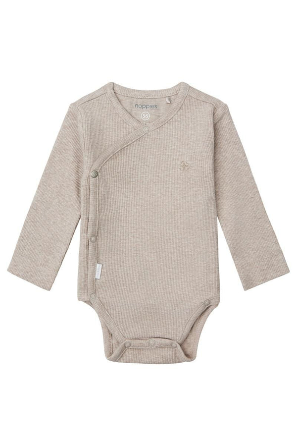 Unisex Romper rib Nino long sleeve