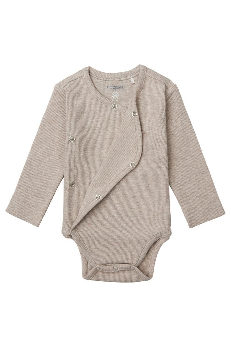 Unisex Romper rib Nino long sleeve