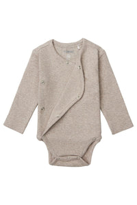 Unisex Romper rib Nino long sleeve