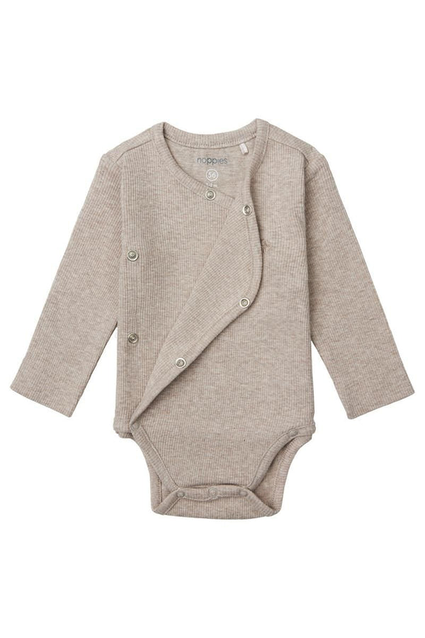 Unisex Romper rib Nino long sleeve