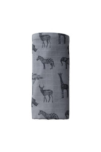 Snoozebaby swaddle cot GOTS Storm grey