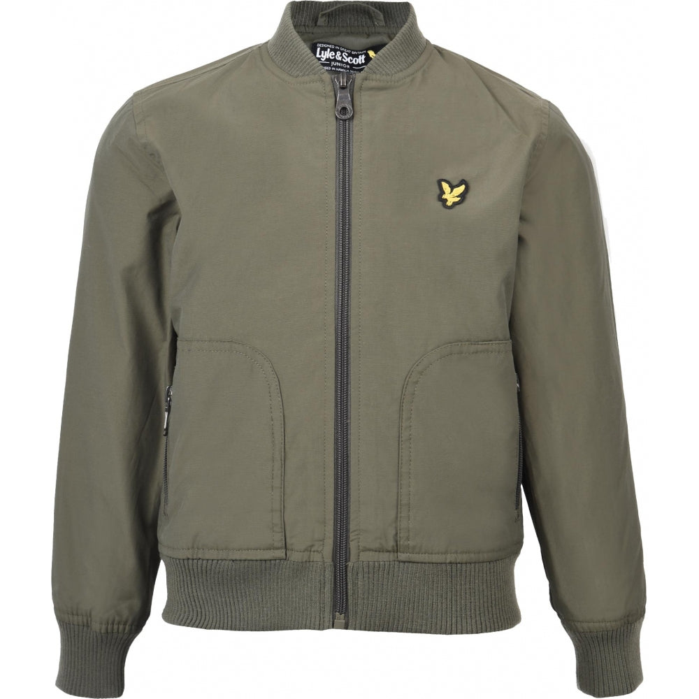 Lyle&scott nylon lightly wadded bomber Olive