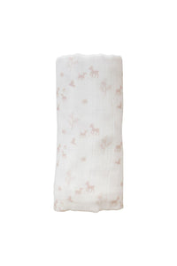 Snoozebaby swaddle cot GOTS Peach blush