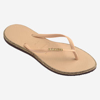 Havaianas SLIM POINT GLITTER Brown/golden