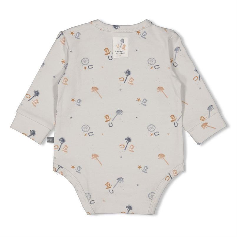 Feetje Romper AOP - Howdy L.blauw