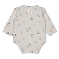 Feetje Romper AOP - Howdy L.blauw