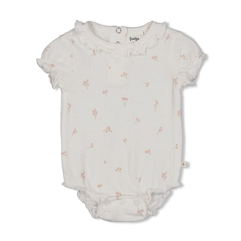 Feetje Romper crinkle AOP k/m - Delicate Flower Offwhite