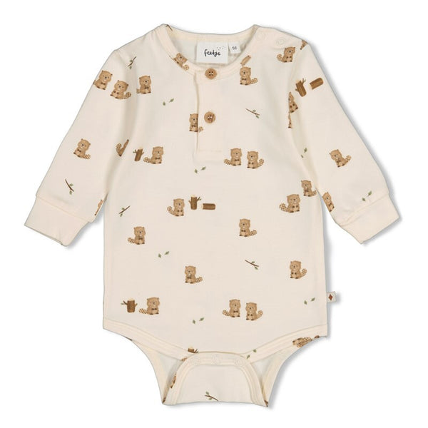 Romper AOP - Tiny Timber Tales
