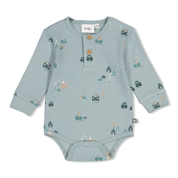 Romper rib AOP - Beep Beep