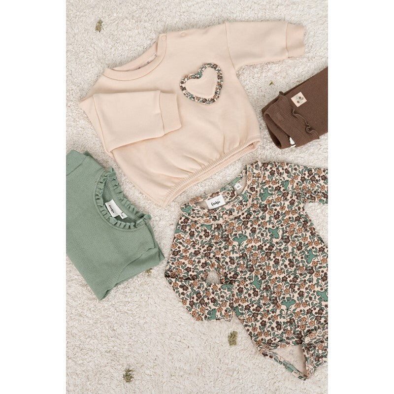 Romper rib AOP - Lucky Bloombird