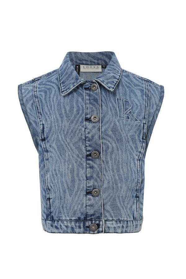 10sixteen Denim waistcoat