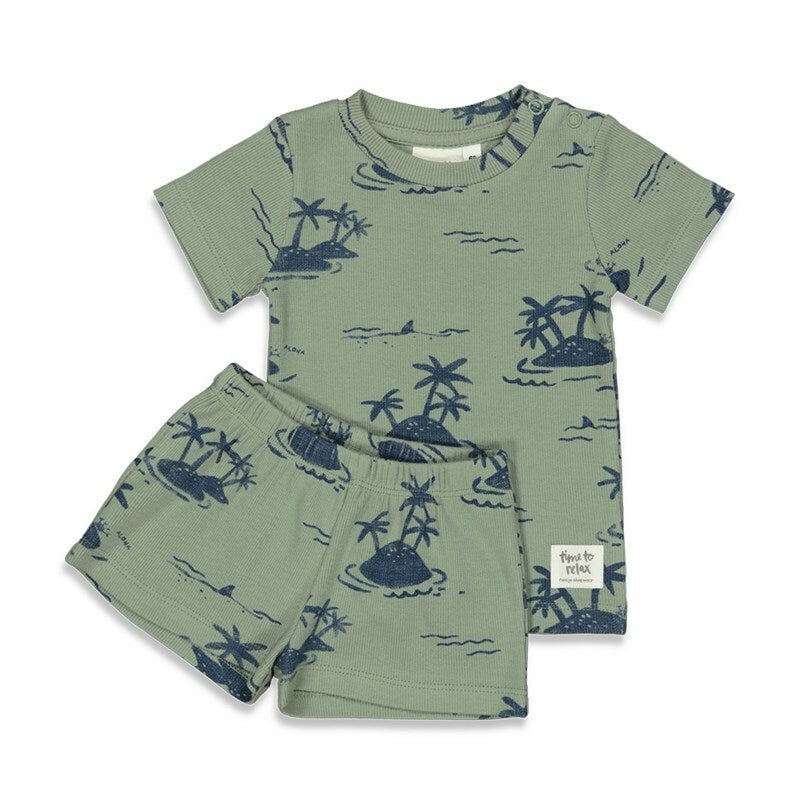 Feetje palm parker - premium sleepwear by feetj Groen