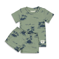 Feetje palm parker - premium sleepwear by feetj Groen