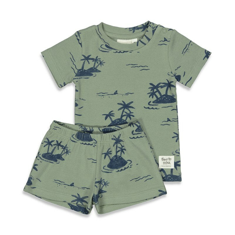 Feetje palm parker - premium sleepwear by feetj Groen