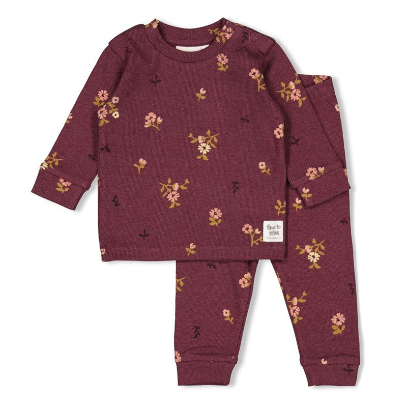 Feetje Bonnie Bouquet - Premium Sleepwear by Feetje Wijn melange