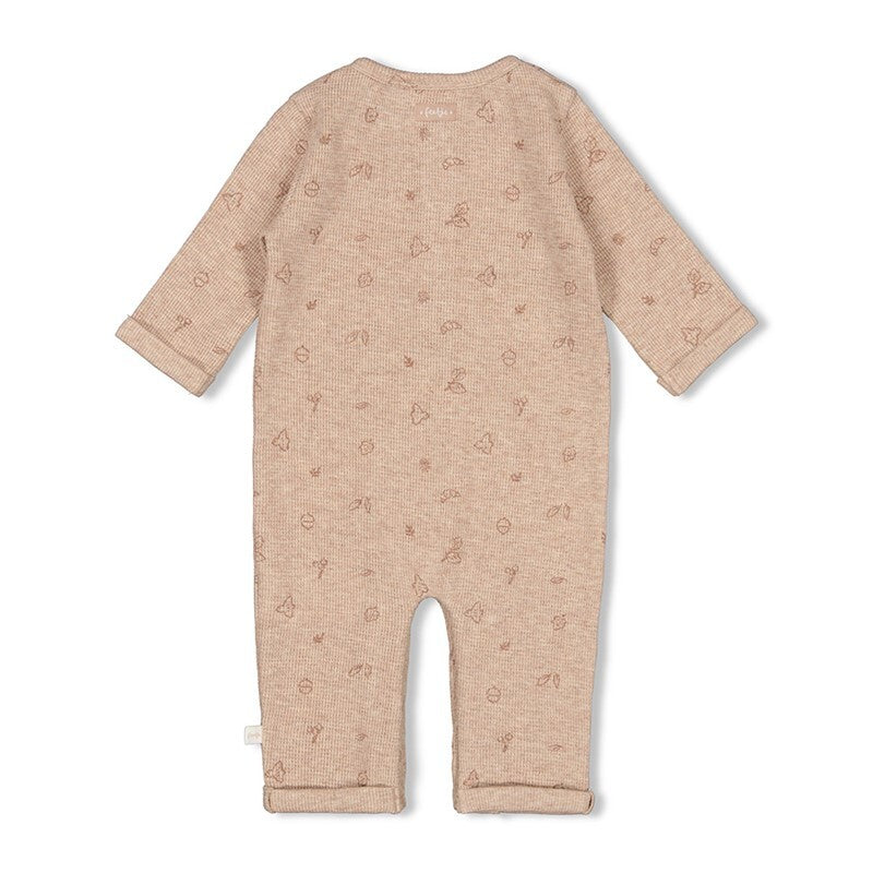 Feetje Pak rib AOP - Fall Favorites Hazelnoot melange