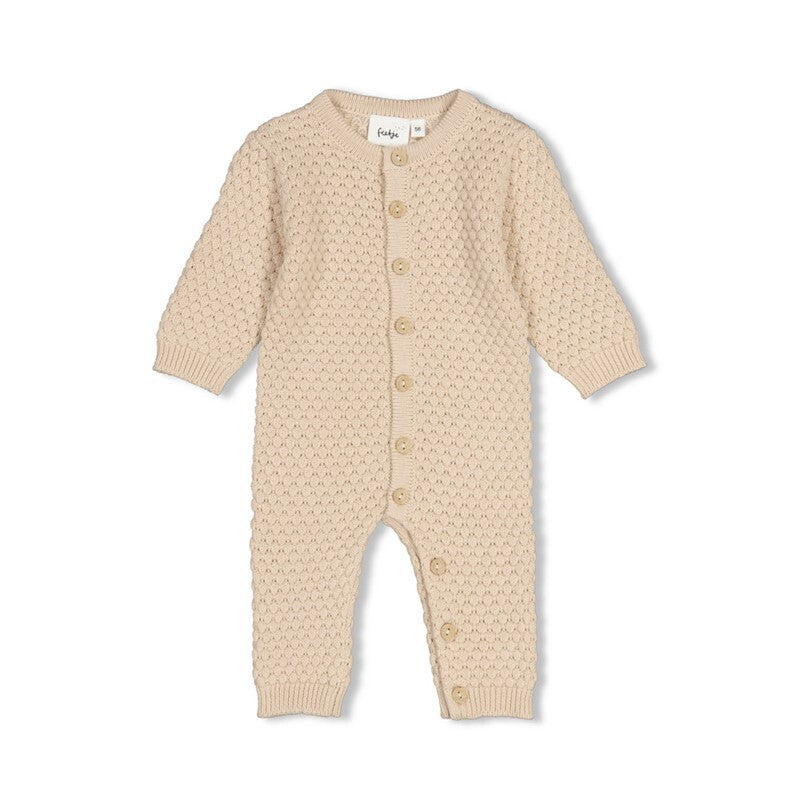 Feetje Pak gebreid - The Knits Zand