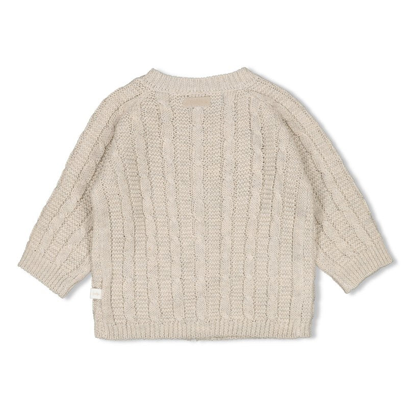 Feetje Vestje gebreid - The Knits Taupe melange
