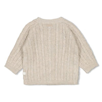 Feetje Vestje gebreid - The Knits Taupe melange