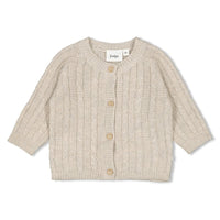 Feetje Vestje gebreid - The Knits Taupe melange