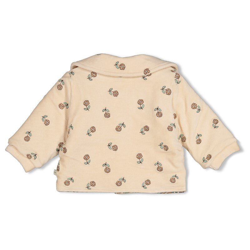 Jasje velours rib met borduursels - Lucky Bloombird