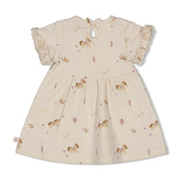 Feetje Jurk AOP k/m - Flower Ranch Offwhite
